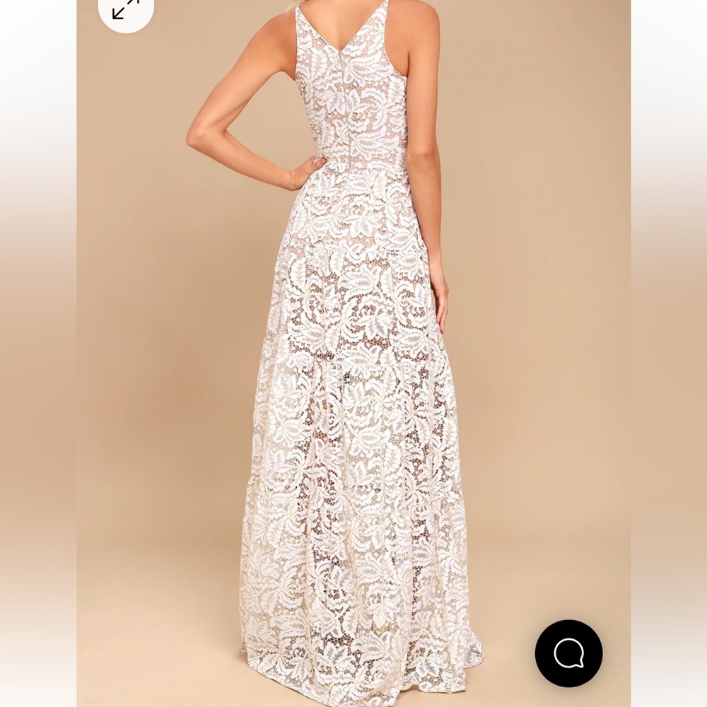 NWOT Dress the Population Melina Gold and White Lace Maxi Dress
Size XS - Picture 3 of 7